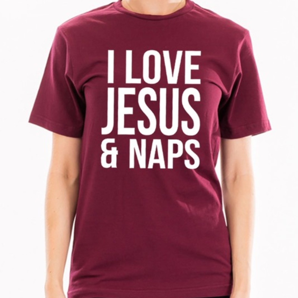 I Love Jesus & Naps Graphic Tee